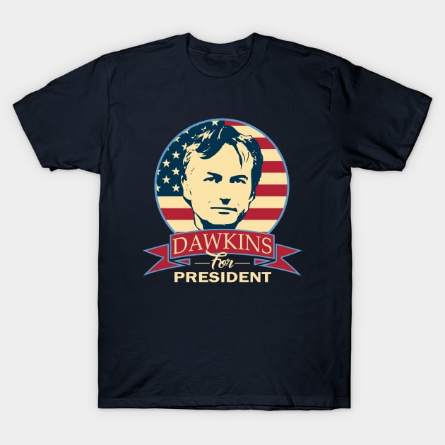 Richard Dawkins For President T-Shirt by Nerd_art